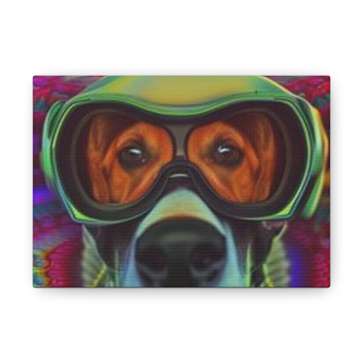 Canvas Wraps - Colorful Dog with Goggles