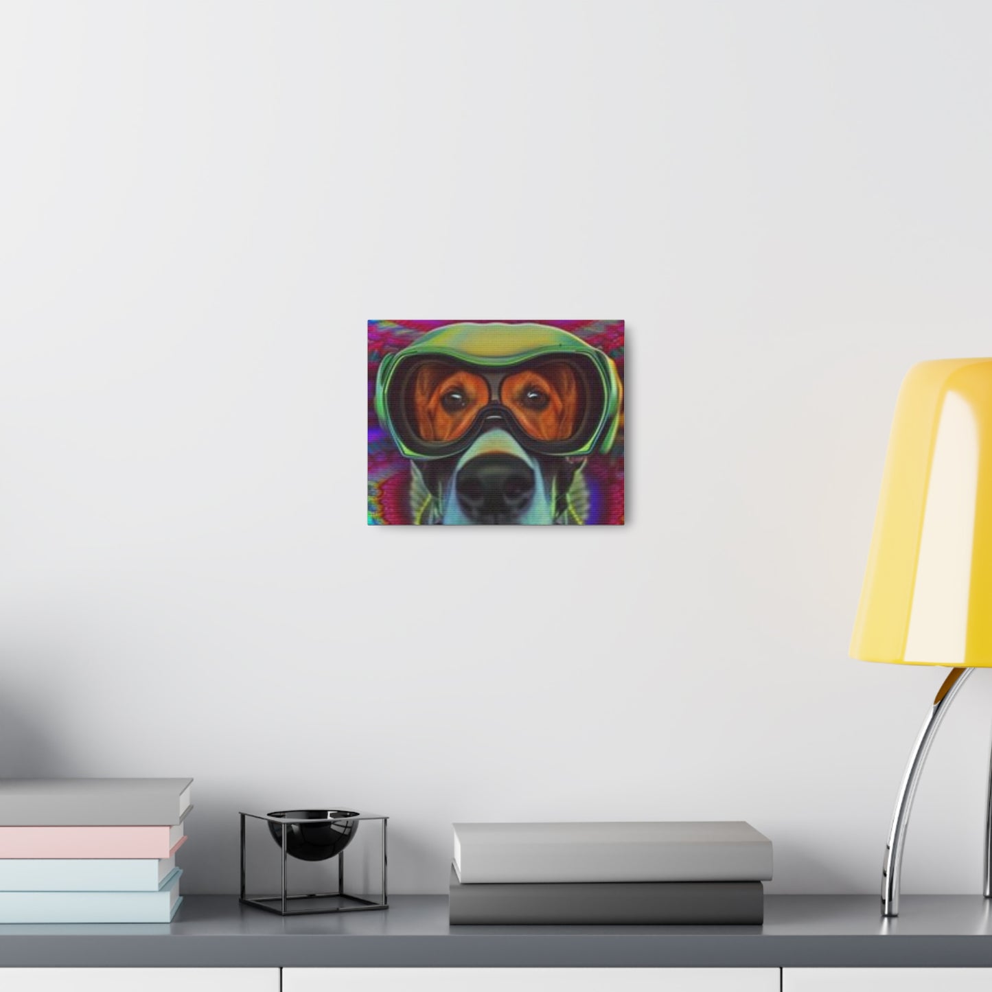 Canvas Wraps - Colorful Dog with Goggles