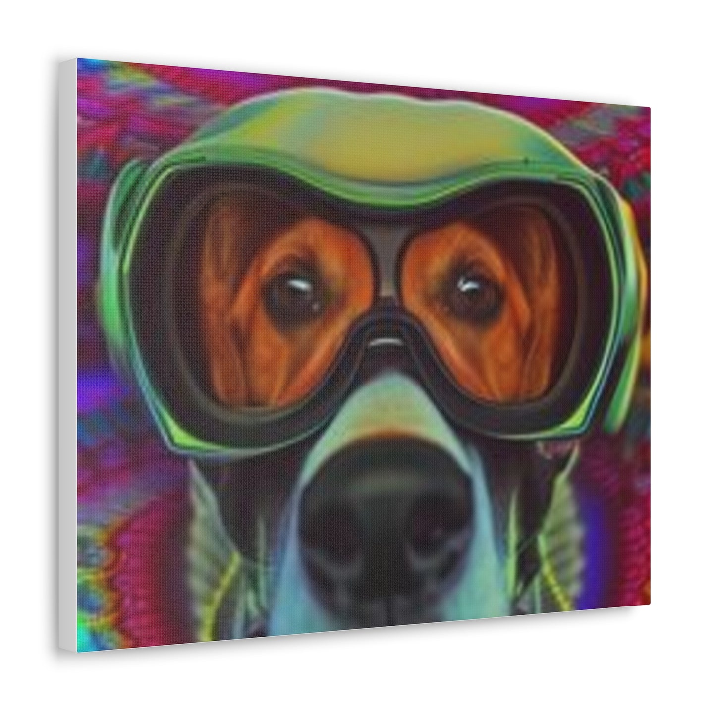 Canvas Wraps - Colorful Dog with Goggles