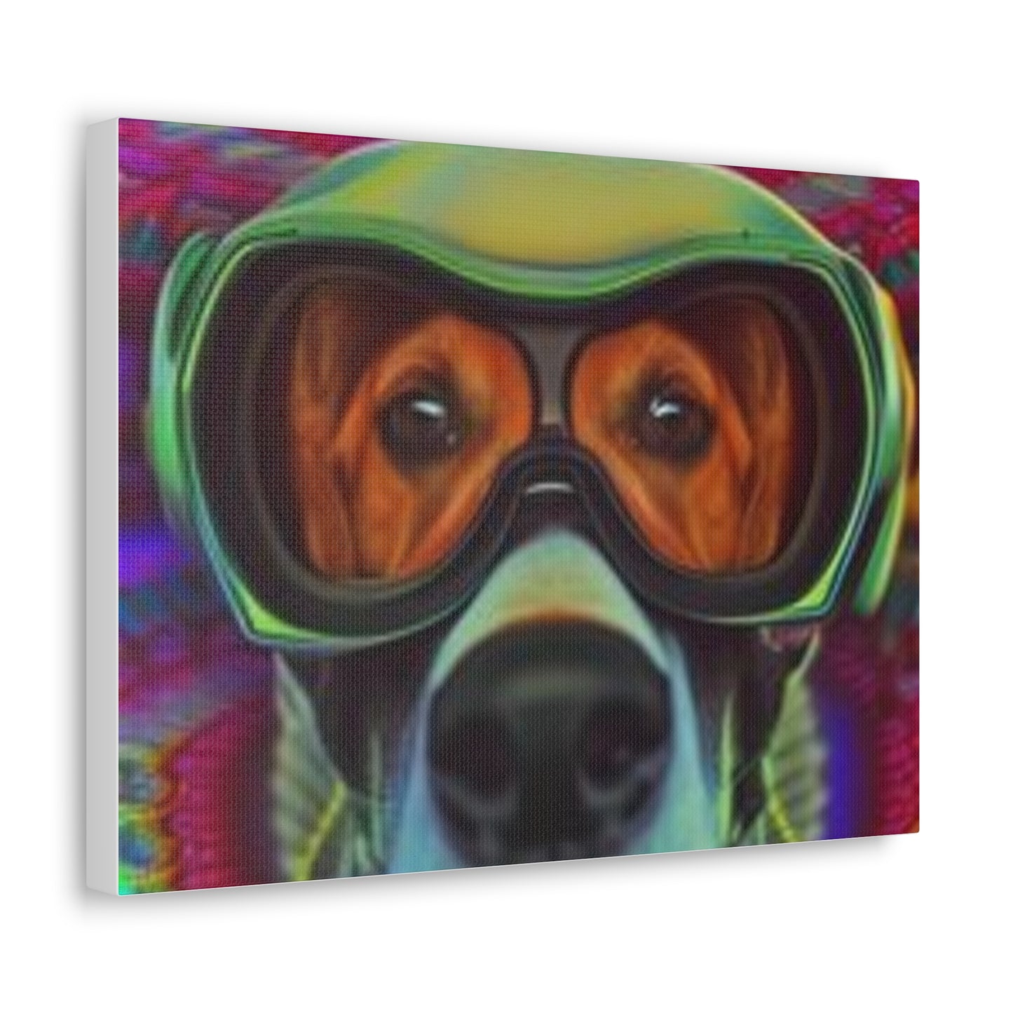 Canvas Wraps - Colorful Dog with Goggles