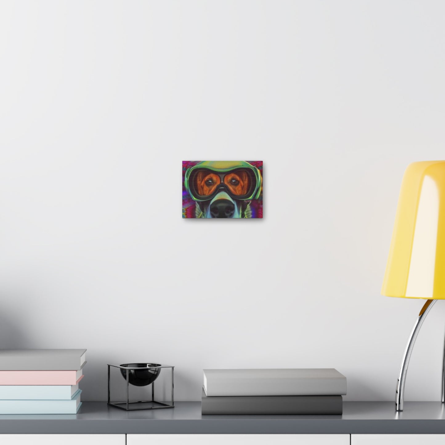 Canvas Wraps - Colorful Dog with Goggles