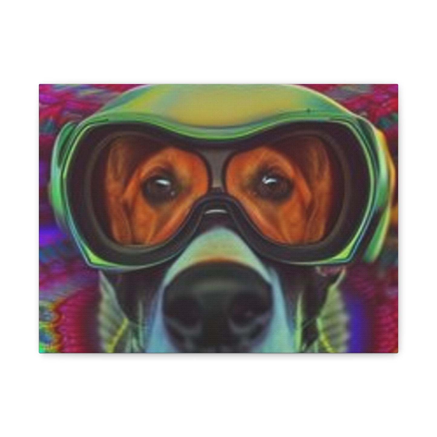 Canvas Wraps - Colorful Dog with Goggles