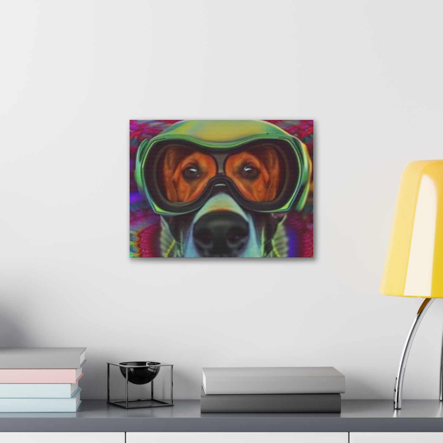 Canvas Wraps - Colorful Dog with Goggles