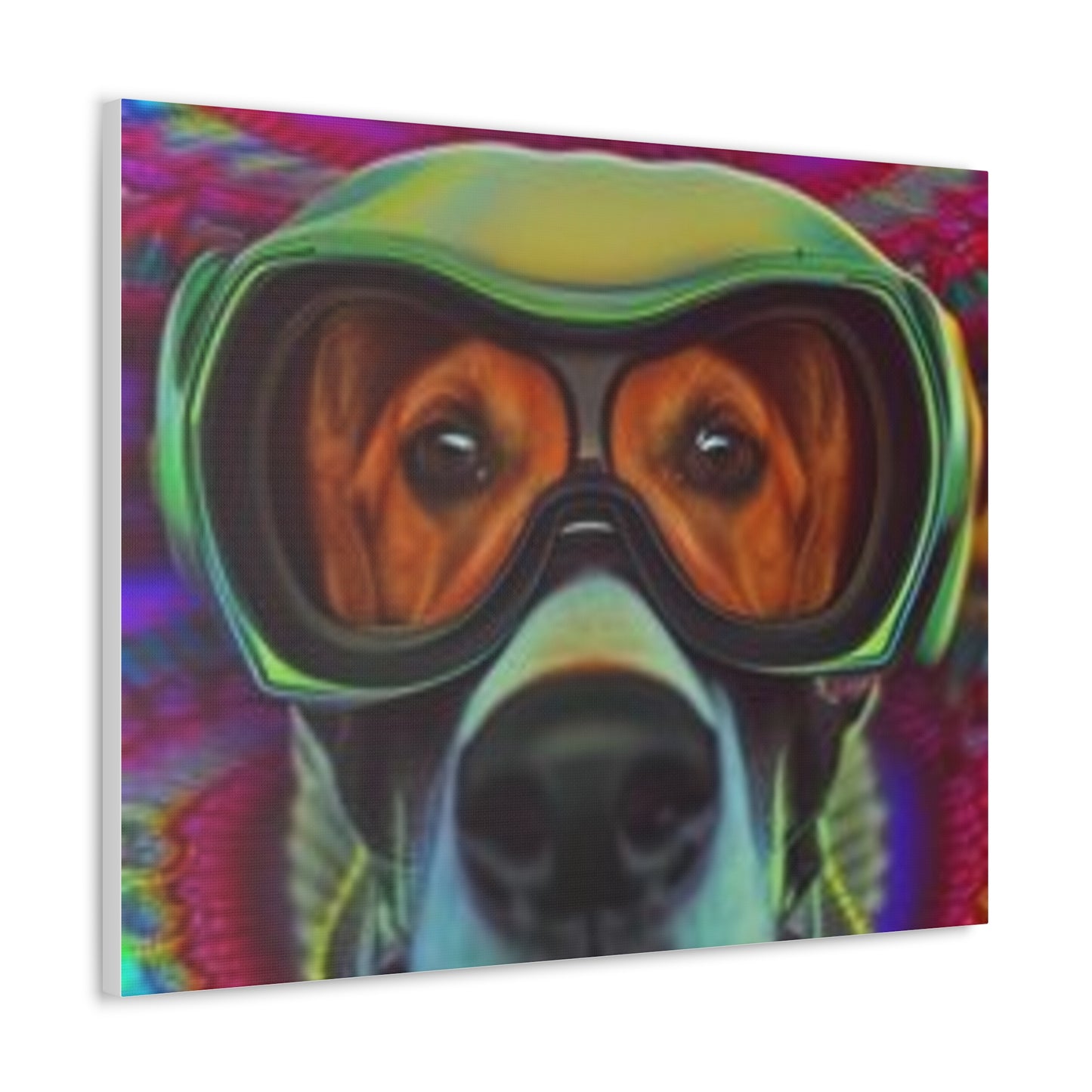 Canvas Wraps - Colorful Dog with Goggles