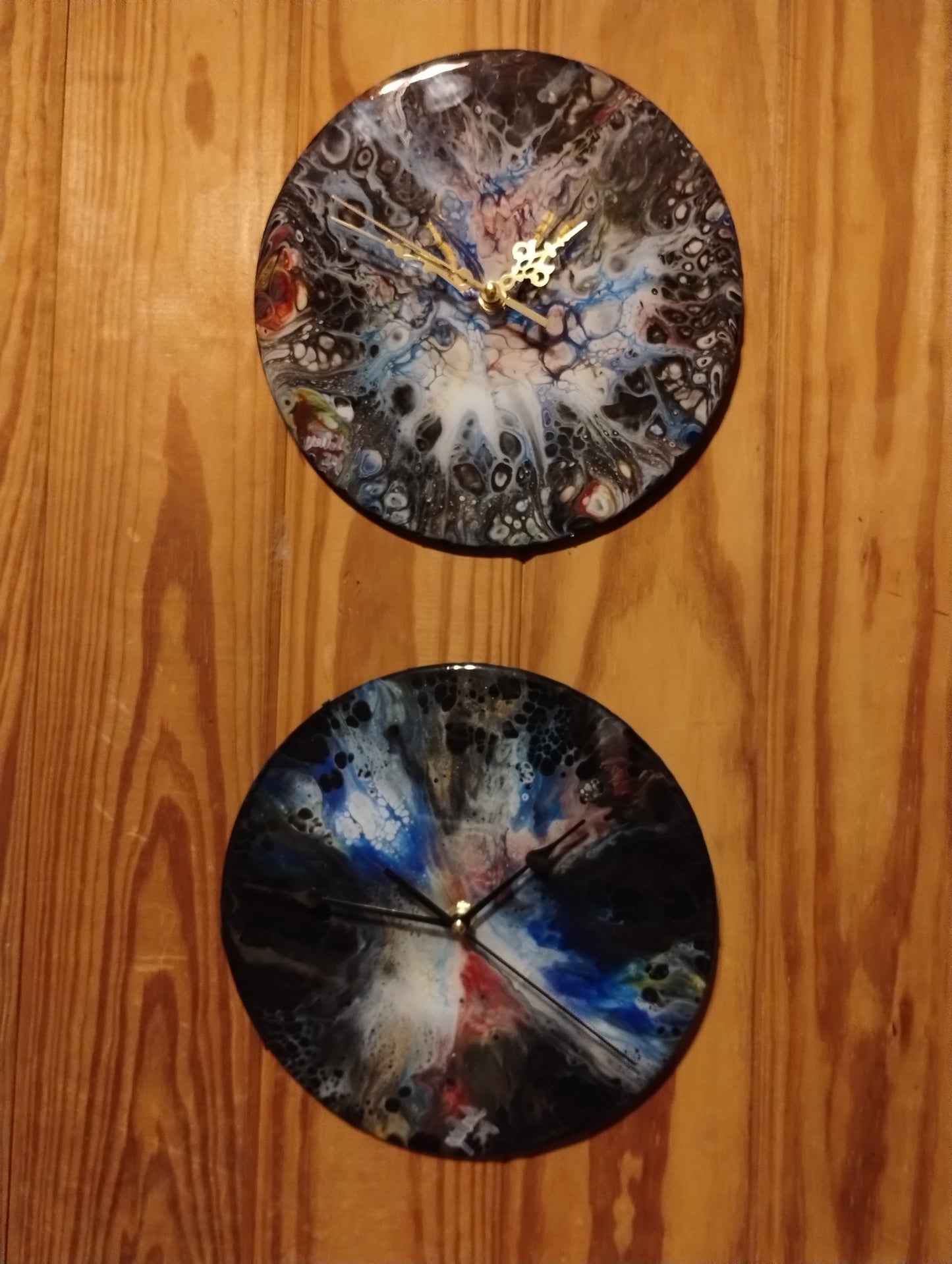 Unique EP Album Painted Clock "The Flip Side"