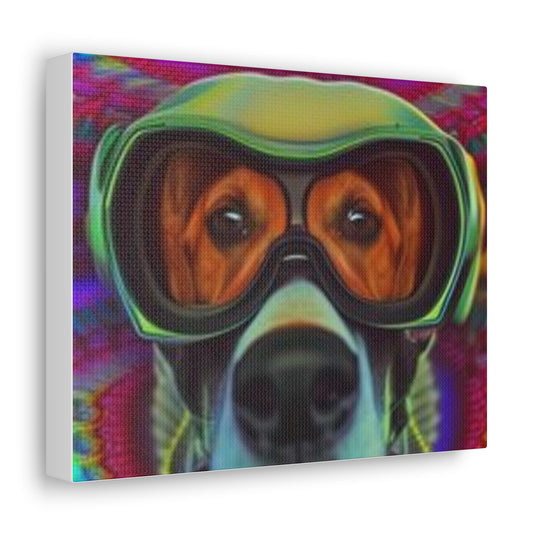 Canvas Wraps - Colorful Dog with Goggles